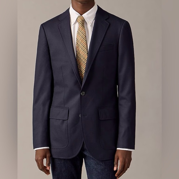 J. Crew Other - J. Crew Ludlow slim fit navy blue wool blazer jacket size 42L